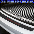 Car Door Sill Protector, Anti-Scratch Automotive Doors Threshold Strip Sticker, Waterproof Trunk Door Entry Edge Guard, Carbon Fiber Decoration Trim Cover for Car, SUV, Truck (Red-9PCS)