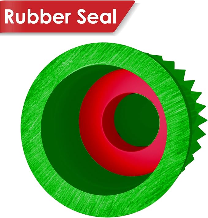 (30 Pack) Tire Stem Valve Caps, with O Rubber Ring, Universal Stem Covers for Cars, SUVs, Bike and Bicycle, Trucks, Motorcycles, Airtight Seal Heavy Duty (Green (30 Pack))