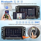 Car Radio for Chevy Silverado GMC Sierra Yukon 2007-2013,Android 13 Touch Screen CarPlay Android Auto Bluetooth GPS Navigation 2+32G Head Unit with Backup Camera