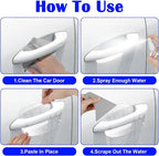 20Pcs Car Door Handle Potector, Clear Cars Door Handles Scratch Protector, TPU Protective Film Doors Sill Protectors for Vehicles, Cars Doors Edge Guards for Most Car Handle