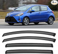 Window Visors Rain Guards for 2012-2018 Toyota Yaris Hatchback, Out-Channel Window Vent Wind Deflectors Visors Shades for 12-18 Toyota Yaris