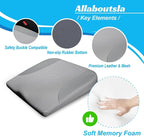 Car Seat Cushion, Car Seat Cushions for Long Driving | Comfortable Memory Foam Driver Seat Cushion, Automotive Seat Cushions, Butt Pillow for Car,Truck, Office Chair, Gray