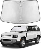 Windshield Sunshade Compatible for Land Rover Defender 2020-2024 2025 2026, Sun Visor for Front Windshield & Window Sun Shade Cover, UV Heat Blocker & Protector, Car Accessories