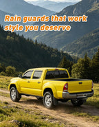 Extra-Thick Window Rain Guards Fit for Toyota Tacoma 2005-2015 Double Cab Rain Guards Tape-on Side Window Deflectors Visors Truck Vent Visors Vent Shades Car Accessories