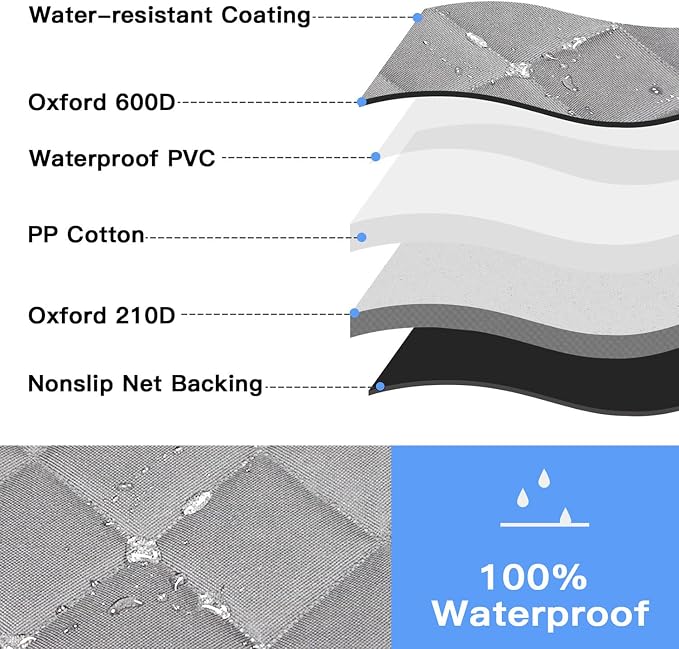 Dog Car Seat Cover XL, Heavy Duty Dog Seat Cover for Back Seat, 100% Waterproof Nonslip Hammock for Car with Side Flap, Scratch Proof Pet Back Seat Covers