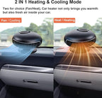 Car Heater, 12V 180W Portable Windshield Defogger and Defroster, 2 in1 Fast Car Heater Defroster Plugs in Cigarette Lighter,Auto Heater for Car With Scution Holder