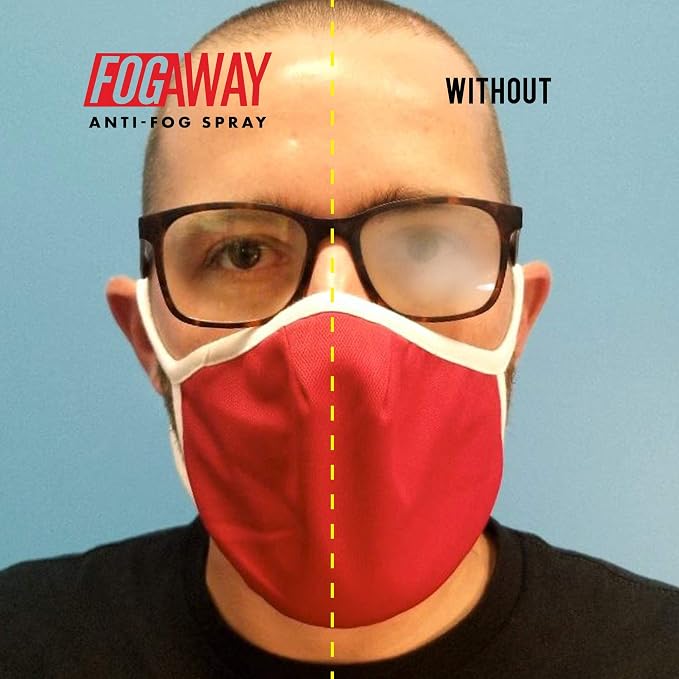 FogAway - Anti Fog Spray for Swim Goggles, Glasses, and Home Electronics - Safe for All Lens Types (2 Oz)