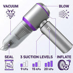 Car Vacuum Cleaner High Power 20000Pa – Cordless Handheld Mini Vacuum & Air Duster for Car & Desk, Home, Office & Camping, Ideal Gift for Men & Women, 6000mAh Battery