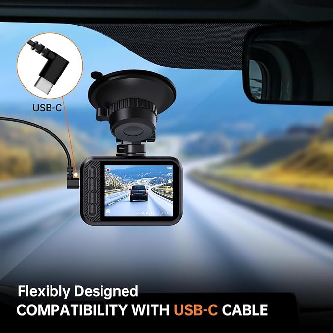 Dash Cam Front and Rear, 2.5K Dual Dash Camera for Cars, 2560P Mini Car Camera, 2 inch IPS Screen, WDR Night Vision, 24 Hours Parking Monitor, G-Sensor, Support 256 GB Max