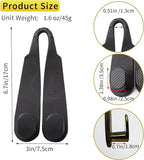 Purse Hook for Car Headrest, Silicone Car Seat Back Storage Hook, Twin Hooks Carbon Fiber Textured Car Headrest Hangers, Bag Holder for Sedan, Trucks, SUVs, Most Vehicles (Black-2PCS)