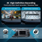 Largest 11.5 inch Wireless CarPlay Screen for Car, A-pple CarPlay & Android Auto HD Touchscreen with 4K Dash Cam/1080P Backup Camera/Navigation/Bluetooth/Voice Control/FM/Mirror Link,for All Vehicles