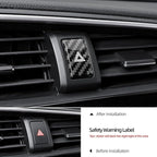 Warning Lights Button Sticker Carbon Fiber Black | Compatible with Honda 10th Gen Civic 2017-2021 Center Console Decal Car Interior Accessories