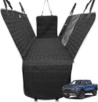 Dog Car Seat Cover for Trucks, Waterproof Back Seat Hammock with Mesh Window and Side Flaps, Rear Protector for Ford F150 Ram 1500 Silverado Sierra