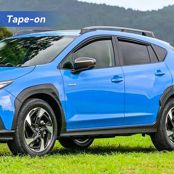 Window Visors Rain Guards for 2024 2025 2026 Subaru Crosstrek & Subaru Impreza, Out-Channel Window Vent Wind Deflectors Visors Shades for 24 25 26 Crosstrek/Impreza