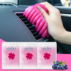 Reusable Car Cleaning Gel with Strong Adhesion - Ideal for Car Interiors (Air Vents, Dashboards, Seat Gaps), Electronics (Keyboards, Laptops, Game Consoles), Home Appliances (3, Rose Red)