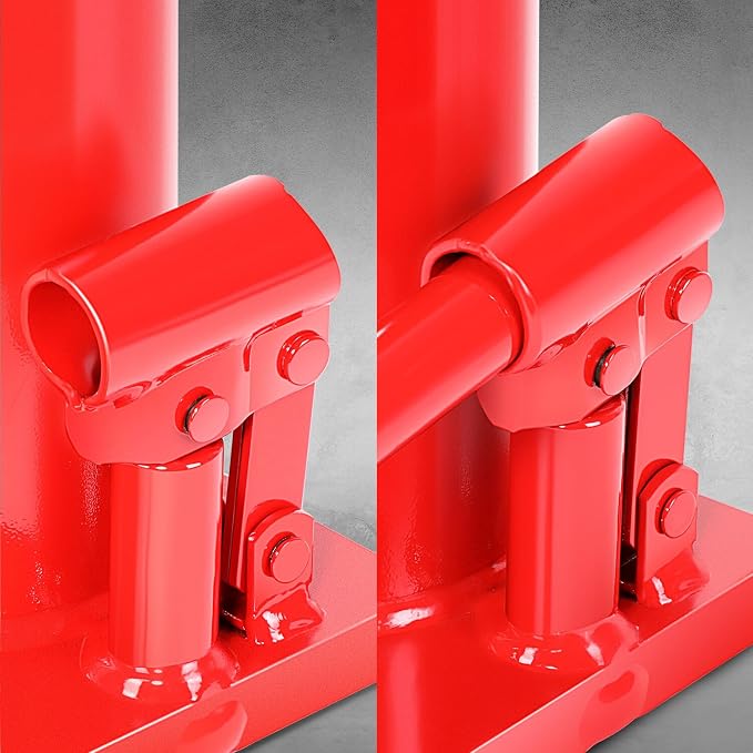 12 tons / 24000 lbs Lifting Automotive Welded Hydraulic Bottle Jack for Repair Vehicle, Pickup, Truck, w/Manual Handle, Red,TOOLS-00360