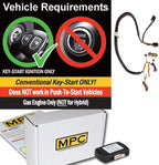 MPC Complete Factory Remote Activated Remote Start Kit Compatible with 2008-2010 Dodge Challenger - Prewired - w/T-Harness