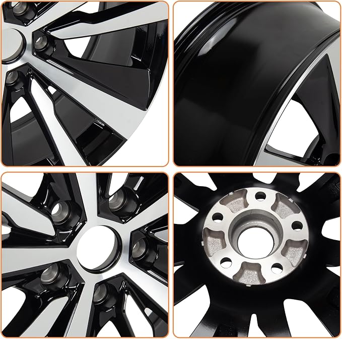 New 19x8" 19 Inch Premium Aluminum Alloy Wheel Rim Fits for 2019 2020 2021 2022 Nissan Altima | OEM Design, Alloy Replacement Wheel, Super Duty Car Rims Replacement - OE Stock Specs