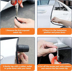 Car Door Edge Guards, 16Ft Universal Car Edge Rubber Seal Trim Protector, U Shape Door Edge Protector Guard, Aluminum Boat Edge Guards, Car Decoration Accessories for Most Car (White)