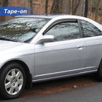 Window Visors Rain Guards Shield for 2001-2005 Honda Civic Coupe, Out-Channel Window Vent Wind Deflectors Visors Shades for 01-05 Civic