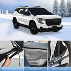 Windshield Snow Cover for GMC Terrain 2018-2026, Waterproof Scratch-Proof Windshield Ice & Frost Cover,2-Layer Oxford Windshield Freeze Protector Includes Anti-Theft Straps Winter Accessories(71"x47")
