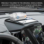 Dashboard Panel Organizer fits for 2025 2026 Forester ＆ Outback ＆ Croosterk Accessories Center Console Organizer Anti-Slip Anti-Dust Waterproof Mats Silicone Black