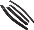 WD2-263 Dark Smoke 4 Pcs Set Window Visor (Outside Mount) Deflector Rain Guard Compatible with 2007-2012 Hyundai Veracruz