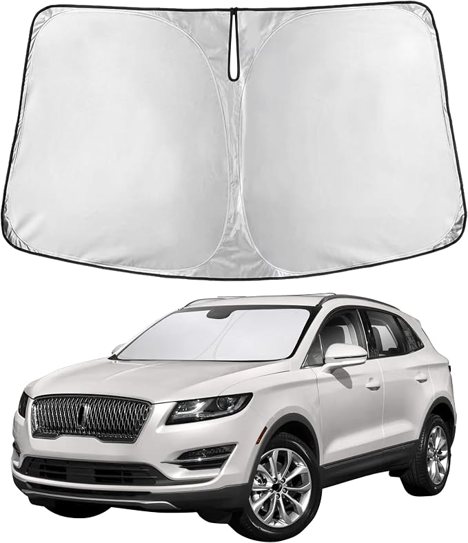 Windshield Sunshade Compatible for Lincoln MKC 2015-2017 2018 2019, Sun Visor for Front Windshield & Window Sun Shade Cover, UV Heat Blocker & Protector, Car Accessories