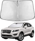 Windshield Sunshade Compatible for Lincoln MKC 2015-2017 2018 2019, Sun Visor for Front Windshield & Window Sun Shade Cover, UV Heat Blocker & Protector, Car Accessories