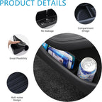 4PCS Car Door Organizer Tray for Tesla Model Y Juniper 2026 2025 Door Side Storage Box for Juniper Accessories Door Pocket Liners TPE Front & Rear Side Organizer Tray Protector Liner