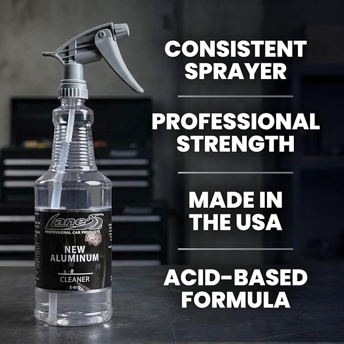 LANE'S New Aluminum Car Wheel Cleaner and Brightener | 32oz (Pack of 1) | Acid Rim Cleaner, Shines & Eliminates Hard Scrubbing | Brake Dust, Oxidation & Rust Remover for Cars, SUVs, Trucks, and More