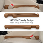 Car Seat Gap Filler Set of 2, 3IN1 Seat Side Gap Filler Plug with Storage Slot & Hook Function, Soft Foam Universal Fit Car SUV Truck Fill Gap Between Seats Console Organizer（Standard Mocha Brown）