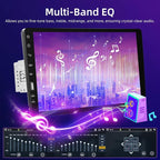 9inch Single Din Touchscreen Car Stereo Compatible with Apple Carplay and Android Auto, Bluetooth Car Radio with Backup Camera