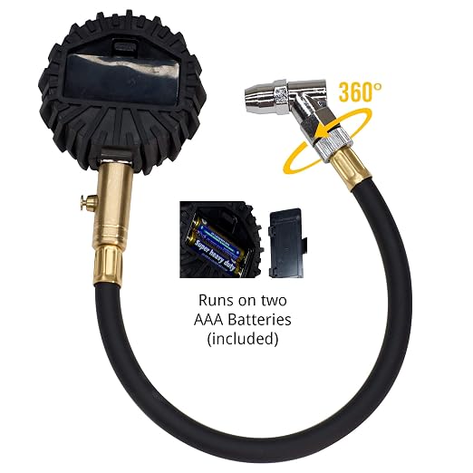 ElitePro Digital Tire Pressure Gauge - Professional Accuracy - 200 PSI