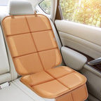 Car Seat Protector for Child Car Seat, Durable 600D Fabric Waterproof Car Seat Cover with Thick Pad Non-Slip Backing，No Imprints (Tan-2 pcs)