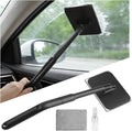Car Windshield Cleaner Tool Kit,2026 New Inside Windshield Cleaning Tool with Detachable Handle & 180° Swivel Head,Universal Car Glass Cleaner Tools for Fog & Dust Cleaning