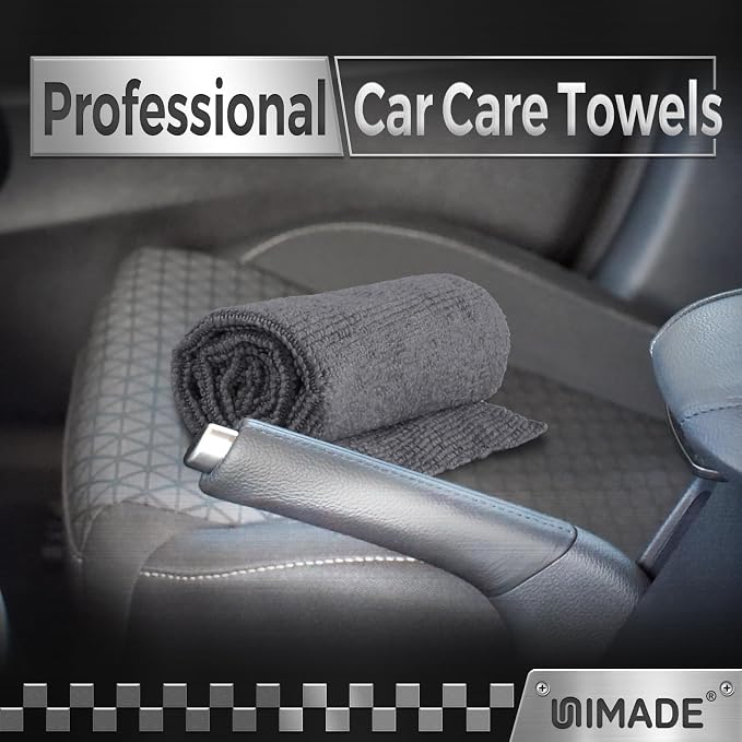 Microfiber Cleaning Cloth, 400 Pack Microfiber Towels for Cars Commercial Grade Work Rags Bulk Detailing Cloth for Automotive Bar Mechanic Restaurant Garage Housekeeping, 11.5"x 11.5", Grey