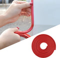 Car Door Edge Guards, 16Ft Universal Car Edge Rubber Seal Trim Protector, U Shape Door Edge Protector Guard, Aluminum Boat Edge Guards, Car Decoration Accessories for Most Car (Red)