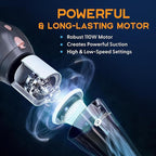 Handheld Cordless Vacuum Cleaner, Rechargeable Portable Car Vacuums W/Strong Suction, Bag & Attachments, Small Vac Cleaner for Car, Couch, Home, Car Suction Cleaner