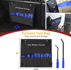13PCS Nylon Trim Removal Tool Set for Bumper Fastener Rivet Clips Car Clip Panel Audio Video Dashboard Dismantle Blue