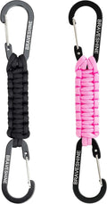 Paracord Keychain Carabiner Clip, D Ring Lanyard Hanger Stroller Hook for Water Bottle, Key, Backpacks, Men, Women