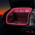 Car LED Strip Lights - Trunk Cargo Ambient Lighting, Pink 10000K, 118.11 inches Flexible Cuttable LED Light Strip, Easy Install, Waterproof, Universal Fit for Car Trunks, SUVs, and Vans