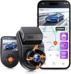S1 Pro Dash Cam Front STARVIS 2, 2.7K Mini Dash Camera for Cars, ADAS, App Control, Built-in WiFi GPS, G-Sensor, Loop Recording, Night Vision, 24H Parking Mode, 158°, 2" IPS, Support 1TB Max