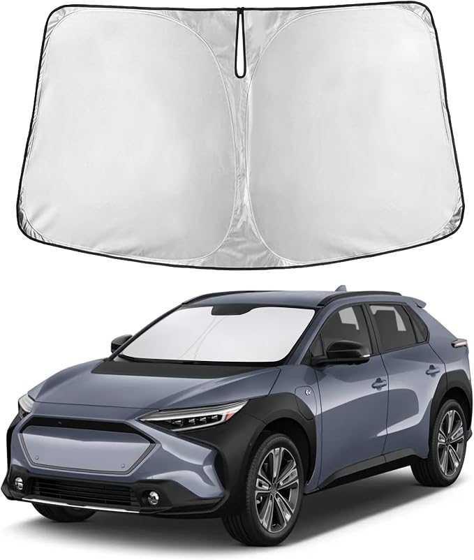 Windshield Sunshade Compatible for Subaru Solterra 2023 2024 2025, Sun Visor for Front Windshield & Window Sun Shade Cover, UV Heat Blocker & Protector, Car Accessories