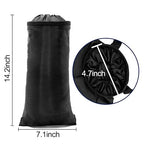2 Pcs Car Trash Bag Car Trash Can Hanging Back Seat Car, Car Garbage Bag with Storage Pockets, Washable Eco-Friendly Car Garbage Can for Outdoor Traveling & Home Use (Black)