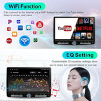 8 Core Car Radio 64G for Jeep Wrangler JK Compass Grand Cherokee Dodge Ram Upgrade Stereo Wireless CarPlay Android Auto,10.1 '' Touchscreen Head Unit Knob Design GPS WiFi AM/FM SWC
