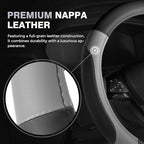 Car Steering Wheel Cover, Microfiber Leather Steering Wheel Covers with Anti-Slip Lining, Breathable Elastic Car Steering Wheel Protector, Universal Standard Size 14-15 inch
