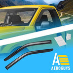 Extra Durable Window Deflectors Tape-On Window Visors Rain Guards Fit for Ford F150 2015-2026 Regular Cab, Sun Visors, Wind Vent for Shades, Exterior Car Accessories - 2 pcs. AG0903