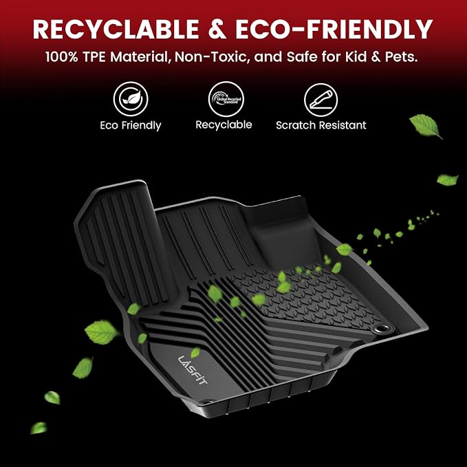 All Weather Floor Mats for Subaru Crosstrek & Impreza 2026 2025 2024 (Non Crosstrek Hybrid), Custom Fit All Season TPE Guard Durable Floor Liners for Subaru Crosstrek & Impreza Car Accessories