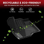 All Weather Floor Mats for Subaru Crosstrek & Impreza 2026 2025 2024 (Non Crosstrek Hybrid), Custom Fit All Season TPE Guard Durable Floor Liners for Subaru Crosstrek & Impreza Car Accessories